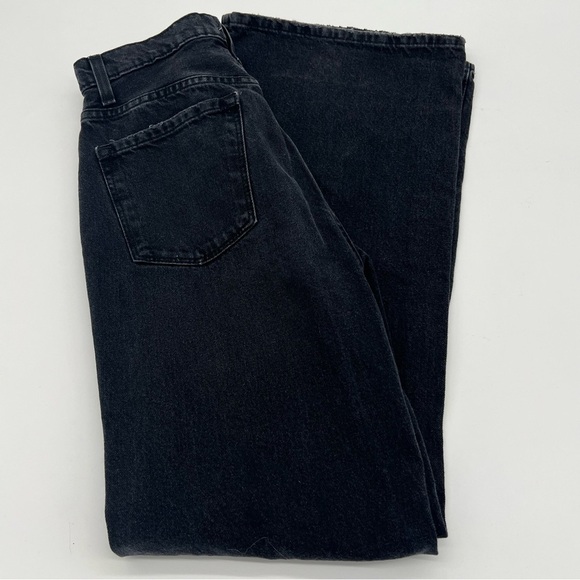 Y2K Charlotte Russe Melrose Black Distressed Wide-Leg Jeans – Grunge 2000s Style - Picture 4 of 10